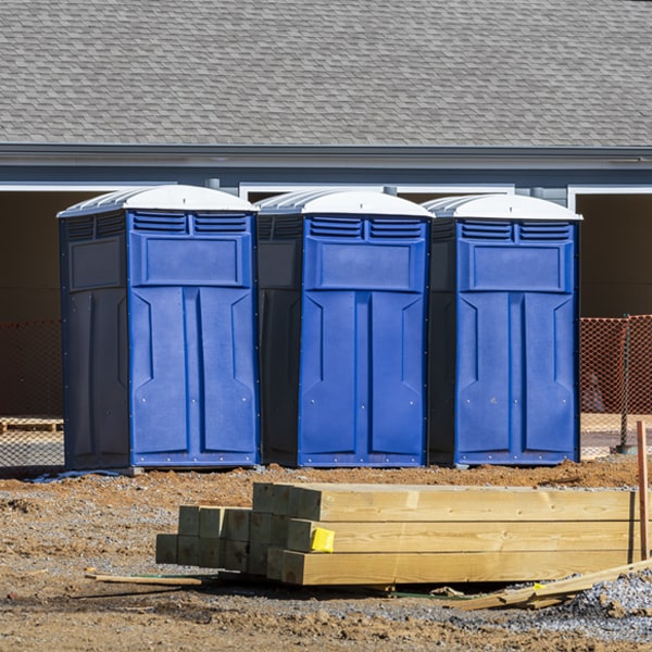 are there any restrictions on where i can place the portable toilets during my rental period in Whitewater KS